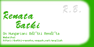 renata batki business card